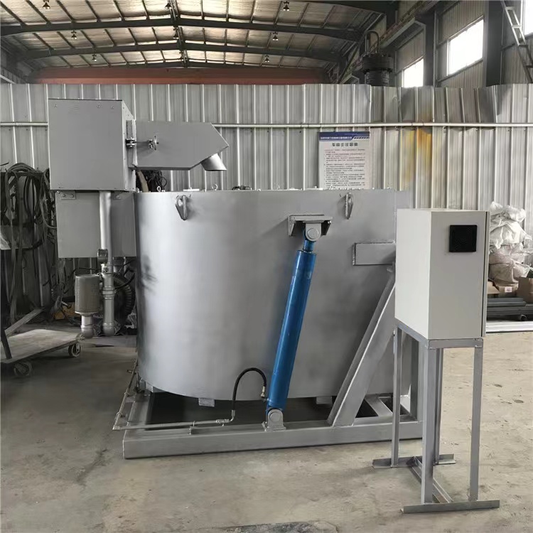 Наклонная тигельная медная печь